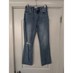 Pistola Womens Size 25 Blue Denim Distressed Bootcut Flare Jeans